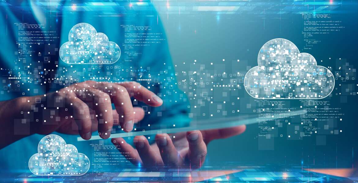 Visual representation of cloud computing.