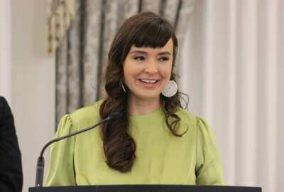 The State Department is honoring Michelle Neyland, a congressional adviser for its Bureau of International Affairs who helped make a pay raise for Domestic Employees Teleworking Overseas a reality. 