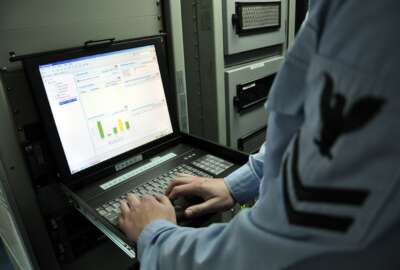 090310-D-5972N-009
SAN DIEGO, Calif. (March 10, 2009) Information Systems Technician 2nd Class Ryan Allshouse uses the intrusion detection system to monitor unclassified network activity from the automated data processing workspace aboard the aircraft carrier USS Ronald Reagan (CVN 76). IDS is part of the integrated shipboard network system and serves as an important computer network defense enabler protecting the unclassified shipboard network from cyber attack.  (U.S. Navy photo by Rick Naystatt/Released)